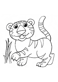 トラの塗り絵 - 33