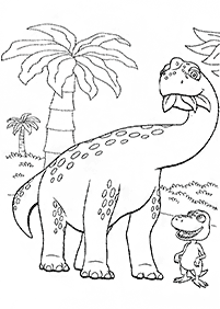 恐竜の塗り絵 - 2ページ目