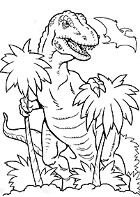 恐竜の塗り絵 - 4ページ目