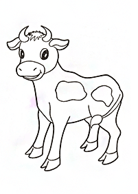 牛の塗り絵 - 19
