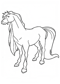 馬の塗り絵 - 1ページ目