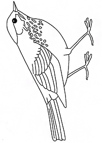 鳥の塗り絵 - 117