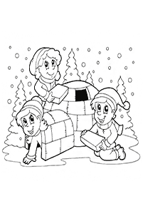겨울컬러링도안–컬러링(색칠)페이지84