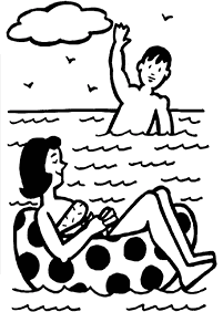 여름컬러링도안–컬러링(색칠)페이지50