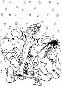 겨울컬러링도안–컬러링(색칠)페이지1