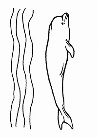돌고래컬러링도안–컬러링(색칠)페이지68