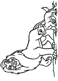 라이언킹컬러링도안–컬러링(색칠)페이지40