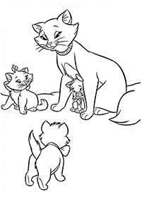 고양이컬러링도안–컬러링(색칠)페이지4