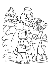 겨울컬러링도안–컬러링(색칠)페이지19