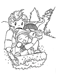 겨울컬러링도안–컬러링(색칠)페이지35