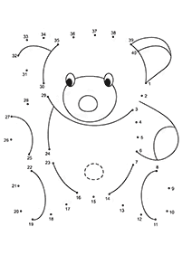 곰컬러링도안–컬러링(색칠)페이지23