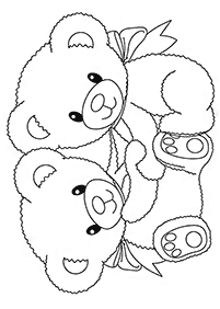 곰컬러링도안–컬러링(색칠)페이지7