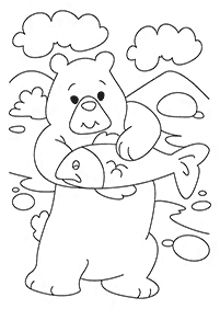 곰컬러링도안–컬러링(색칠)페이지78