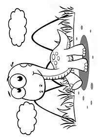 공룡컬러링도안–컬러링(색칠)페이지6