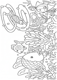 물고기컬러링도안–컬러링(색칠)페이지36