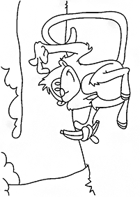 원숭이컬러링도안–컬러링(색칠)페이지92