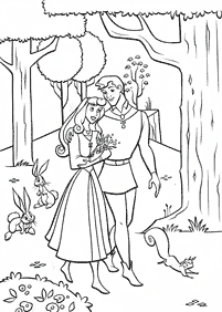 잠자는숲속의미녀 (오로라) 컬러링도안–컬러링(색칠)페이지35