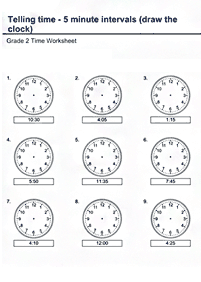 시간말하기 (시계) –학습지 88