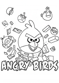 Kertas mewarna Angry Birds – Muka 3