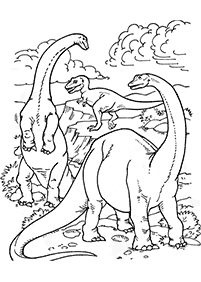 Kertas mewarna dinosaur – muka 1