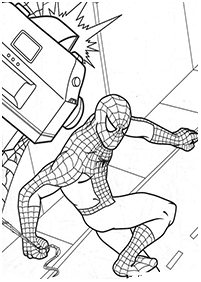 Kertas mewarna Spiderman – muka 3