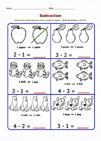 Matematik mudah untuk kanak-kanak – lembaran 6