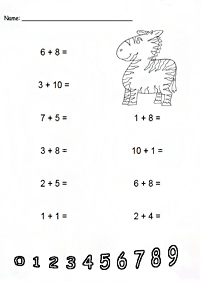 Tambah mudah untuk kanak-kanak – lembaran kerja 102