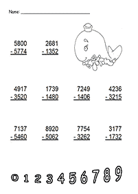 Tolak untuk kanak-kanak – lembaran kerja 101