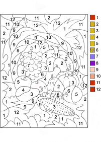 Warna dengan Nombor – Kertas mewarna 156