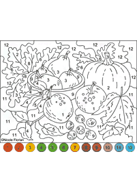 Warna dengan Nombor – Kertas mewarna 176