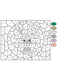 Warna dengan Nombor – Kertas mewarna 3