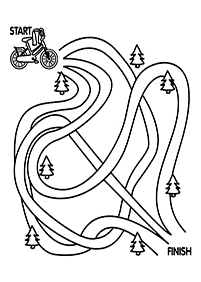 Proste labirynty dla dzieci – arkusz 2