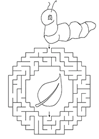 Proste labirynty dla dzieci – arkusz 48