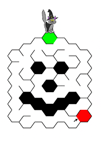 Proste labirynty dla dzieci – arkusz 58