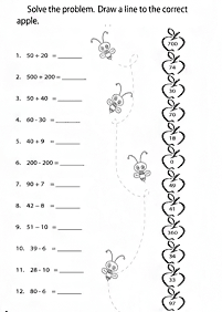 Dodawanie dla dzieci – arkusz 3