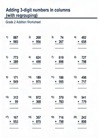 Dodawanie dla dzieci – arkusz 52