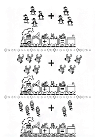 Proste dodawanie dla dzieci – arkusz 54