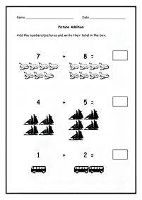 Proste dodawanie dla dzieci – arkusz 96