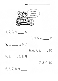 Liczenie co 2,5,10… - arkusz 1