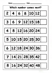 Liczenie co 2,5,10… - arkusz 10