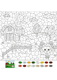 Numerowane kolorowanki – kolorowanka 150