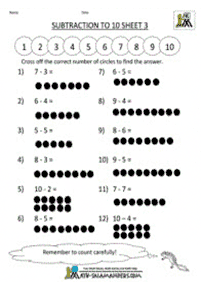 Proste odejmowanie – arkusz 41