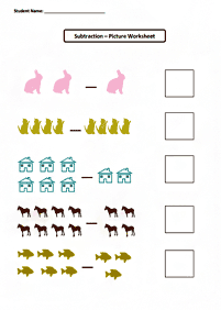 Proste odejmowanie – arkusz 59