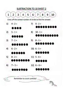 Proste odejmowanie – arkusz 66