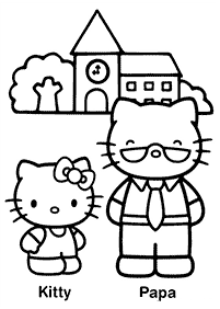 Kolorowanki z Hello Kitty – strona 35