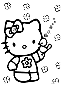 Kolorowanki z Hello Kitty – strona 40