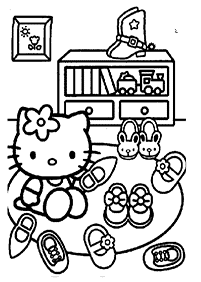Kolorowanki z Hello Kitty – strona 42