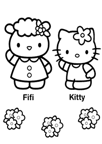 Kolorowanki z Hello Kitty – strona 49