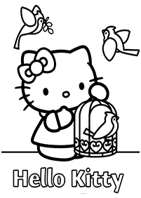 Kolorowanki z Hello Kitty – strona 58