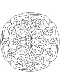Kwiatowe mandale do malowania – strona 53